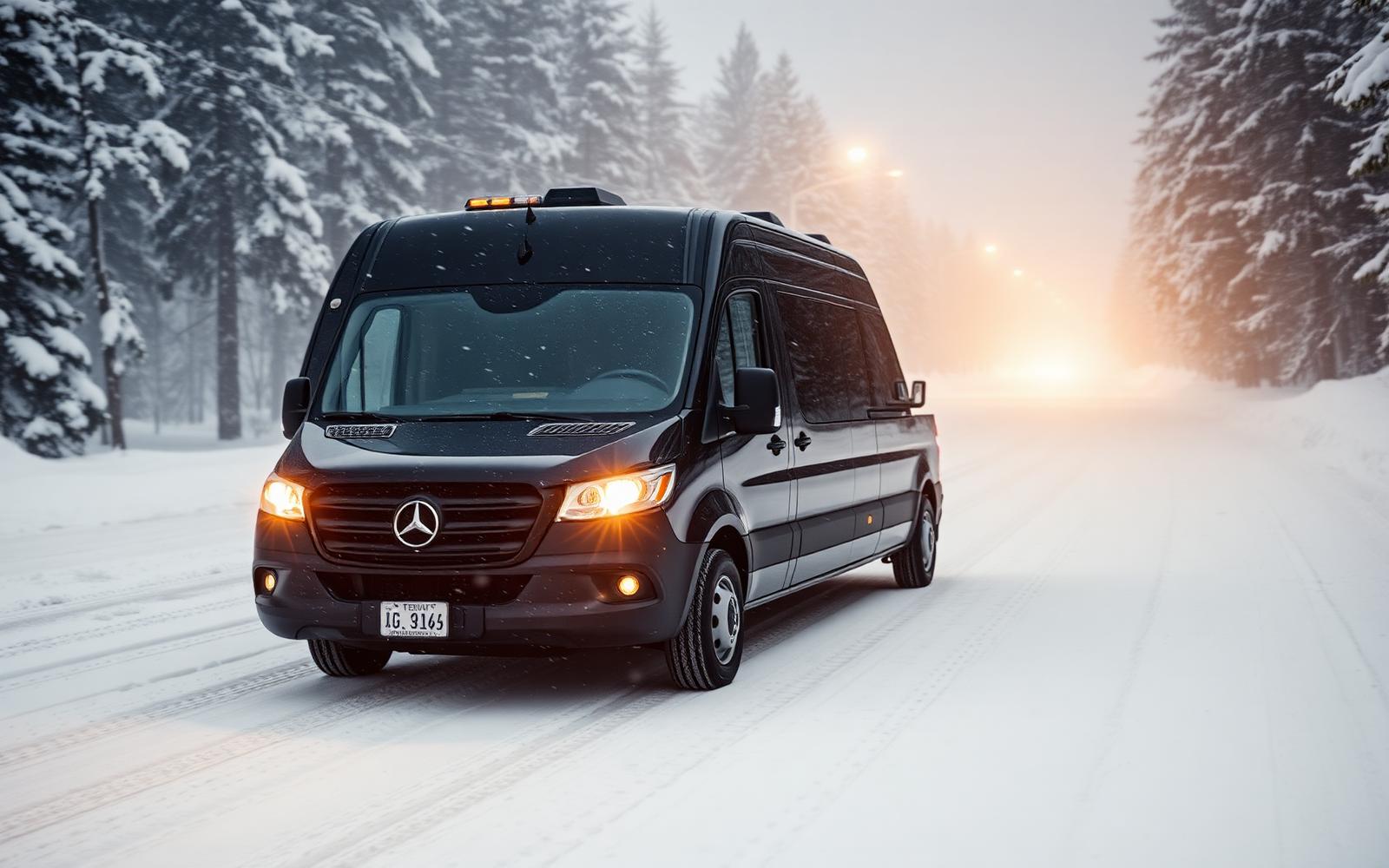 Mobile mechanic van in Minnesota winter